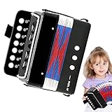 Accordion Mini Musi Musical Instruments, Instrument Toy Button Akkordeon für die | Portable Early Development Music Educational Music for Boys Children Beginners Birthday Gift