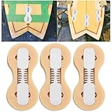 3pcs Finnen Surfboard Surfbrett FCS Fusion, Fin Box FCS finnenPlug Surfen Surfboard Finnen Surf Fin FCS Plugs Schwarze Finnen Hecknut Fittings Kunststoff Robuste Langlebige Fin FCS Plug (Weiß)