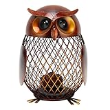 Owl Schweinebranse Eisen Metallbox, die Farbe Praktische Vintage -Dekoration für Wohnzimmerbüro einnehmen