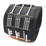 Magnetisches Armband, Werkzeuggürtel mit 15 starken Magneten zum Halten von Werkzeugen, Nägeln, Bohrern, Gadgets, bestes Geschenk für Männer