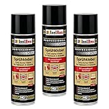 Isolbau Sprühkleber 3 x 500 ml - Extra starker Kleber für Heimwerk & Industrie - Klebe-Spray für Schaumstoff, Holz, Stoff, Leder, Filz uvm