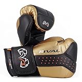 RIVAL Boxhandschuhe (RB10 INTELLI-SHOCK BAG HANDSCHUHE) (Schwarz/Gold, L)