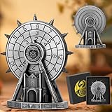 DND Riesenrad-Würfelkreisel mit D20- und Drachen-Gravur, einzigartige Würfelspiele und Starter-Set, stilvolles Display mit Geschenkbox, tolle DND-Geschenke für Jungen, Weihnachten, Halloween