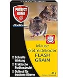 PROTECT HOME Rodicum Mäuse Getreideköder Flash Grain 80g Mäuseköder, Blau