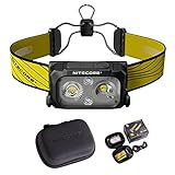 Nitecore NU25-400 Lumen Stirnlampe Led Wiederaufladbar USB-C Dual Beam LEDs IP66 Wasserdicht für Camping Wandern Laufen Fischen Notfall mit Reisetasche Manventure Ausgabe