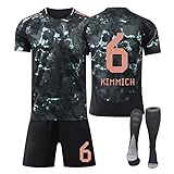 Bavaria Football Jerseys 24 25 New Black Farbstoff 6 Kimmich 7 Gnabry 9 Kane 10 Sane 19 Davies 25 Müller 42 Musiala Trikot Kinder Kids Boys Mens Sport Trainning Soccer T Shirt Footy Kit Outfit