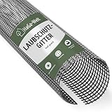 HaGa Dachrinnen Laubschutz | 100mm-125mm in 1m Länge | 1 Stk – Laubschutzgitter für Dachrinnen – Laubfang in schwarz – UV-beständig – langlebiges Material - Laubschutzgitter – Regenrinnen Laubschutz