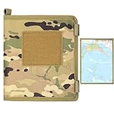 Wasserdichter Kartenhalter zum Wandern – Tragbarer Organizer für Wandern mit Außentasche, Survival-Zubehör mit wasserdichter Tasche für Trekking, Jagd, Erkennung und Training