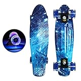 55,9 cm komplettes Cruiser-Skateboard mit blinkendem Rad