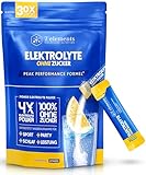 Elektrolyte OHNE ZUCKER • 30 Stück • Für Sport und gegen Kater • Elektrolyt Pulver kalorienarm und zuckerfrei • Power Electrolytes Plus mit Zitronen-Geschmack - 300g