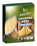 biozentrale Knusperbrot Erbse Linse - 7x100g (7er Pack) Bio-Knusperbrot - vegan & glutenfrei - knusprig luftige Alternative zu Maiswaffeln, Reiswaffeln und Knäckebrot