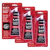 Rieoany 2 Stück Dichtmasse Motor Hitzebeständiges Ölbeständig Silikonkleber Schwarz Dichtmasse Kühlerdichtmittel Karosseriedichtmasse für die Reparatur von Kfz-Motorradmaschinen