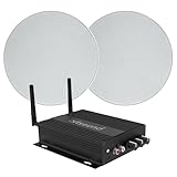 Artsound 2X Unterputzlautsprecher im Set mit Smart Multiroom-Verstärker | Soundsystem für Ihr Wohnzimmer| 20 cm Durchmesser | 2X 70 W | Bedienung per APP | Musik über Bluetooth