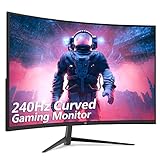 Z-Edge 32 Zoll Curved Gaming Monitor 240Hz 1ms MPRT Full HD LED Monitor, 16:9 1500R Curved Bildschirm, 300cd/m² Helligkeit, Freesync, DisplayPort 1.2 & HDMI 2.0, Lautsprecher