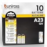 Uniross Batterie MN21/23 A23/23 A, 12 V, spezielle Alkali-Batterien, 2 Blister mit 5 Batterien