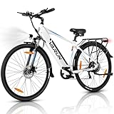 VARUN E Bike, 28 Zoll E-Bike Herren Damen mit 48V 499.2Wh Akku, Bis zu 100KM, 250W Motor, Elektrofahrräder E-Fahrrad mit Tempomat Modus, 7-Gang, LCD-Display, Pedelec City Ebike für Trekking, S700-1