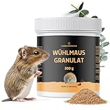 Schädlingsmeister Wühlmaus Granulat - 300g - Eukalyptus Sofortschutz - Langzeiteffekt - Für Garten & Wege - Sicher gegen Untergrabungen - Made in Germany