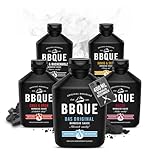 BBQUE - “Furious 5” 5er Saucen Set (Das Original, Grill & Buchenholz, Chili & Kren, Bacon, Honig & Senf) - 5 x 400ml Barbecue-Saucen