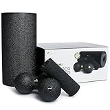 BLACKROLL® BLACKBOX Faszienrollen für die Selbstmassage: Set mit Faszienrolle STANDARD und MINI sowie mit Faszienball BALL 08 und DUOBALL 08 für effektives Training, Made in Germany
