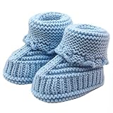 Babyschuhe Mädchen Winter Warme Kleinkind Neugeborenes Baby Strickspitze Häkelschuhe Schnalle Handwerk Gestrickte Schuhe Indoor Krabbelschuhe Winterschuhe Wärmeschuhe Riou