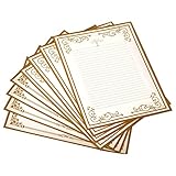 8 Blatt Briefpapier Briefpapier Set Retro Drucker Erhältlich Für Vintage Einladungen Sammelalbum Gotische Kalligraphie