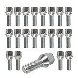 20 Radschrauben Kegelbund 60° M14 x 1,5 28mm kompatibel mit VW, Audi, Seat, Skoda, Mercedes, Volvo