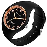 Uhr Damen Armbanduhr Jelly Süßigkeiten Farbe Buntfarbig Frauen Uhren Analog Quarz Damenuhr mit Silikonarmband Wasserdicht Sportuhr für Mädchen Kinderuhr Junge Uhren Kids Watch