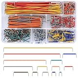 560 Stk Breadboard Jumper Kabel Kit, Steckbrett Steckbrücken Drahtbrücken Jumper Wires Sortiment Set für Breadboard Elektronik, 14 Verschiedene Längen.