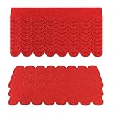 tintoke 53 Stück Mini Dachschindeln, Manufaktur Mini Dachschindeln, Selbstklebende Dachpappe Schindeln,Selbstklebend Dachpappe, Dachschindeln Rund, für Kaninchenställe, Nistkästen und Briefkästen