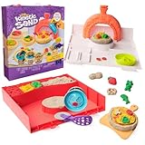 Kinetic Sand – Squish Pizza Set mit 453 g magischem Sand aus Schweden und 6 Zubehörteilen für kreatives Indoor-Sand- und Rollenspiel, für Kinder ab 5 Jahren