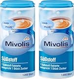 MIVOLIS Sweetener Tablets 2400 Stück - Table Süßtabletten | Deutsches Produkt | Ideal zum Süßen Ihrer Getränke und Lebensmittel