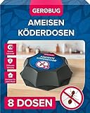 Gerobug® Ameisengift draußen & drinnen - Ameisen-Köderdosen 8 STK. - Ameisenfallen für Innen - Ameisenköder für Innen - Ameisenköderdose Außen - Ameisen bekämpfen - Ameisenmittel