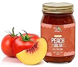 Green Jay Gourmet Peach Salsa Peach Flavoured Fruit Salsa mittlerer Hitze Picante Salsa Gourmet Salsa Dip ohne Konservierungsmittel glutenfrei, Msg Frei, Small Batch N 1 Jar