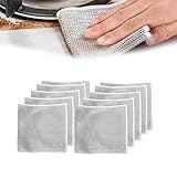 10Stück Acssart Wire Dishcloth, Acssart Drahtgeschirrtuch,Multifunktional Nicht kratzend Drahtgeschirrtuch,Mehrzweck-Geschirrspüllappen aus Draht für Nass und Trocken, Küche Topfreiniger Putzlappen