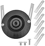 Vlecexs Metall Rasentrimmer Messer, 6 Metallklingen mit Unterbodenschutz | Inkl. Schneidscheibe & 3 Schrauben für Einhell Akku Rasentrimmer, Trimmer Ersatzmesser Metallmesser Set für Akku-Rasentrimmer