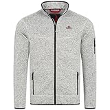 Höhenhorn Tacul Herren Jacke Fleece Strickjacke Hellgrau Gr. L