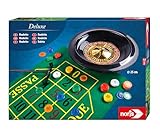noris 606102025 Deluxe Set Roulette – mit 2 Stahlkugeln, 60 Jetons und weiterem Zubehör für EIN echtes Casino Feeling, ab 6 Jahren