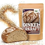 Marcel's Brotbackmischung Dinkel Urkraft (1200g - für 3-4 Brote) – 100% Sauerteigbrot mit Urgetreide & Sonnenblumenkernen | Zubereitet in 1 Minute| Mild, Vegan & natürlich | Ohne Weizenmehl