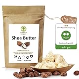 Grüne Valerie - SheaButter 250g unraffiniert Ivory White Karite - Kaltgepresst (Grad A+) pur & rein im Frischepack - Rohseife/Seifenbasis - Das Beste vegane Hautpflegeprodukt aus dem fairen Handel