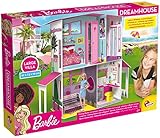 Lisciani - BARBIE Puppenhaus - Barbie Traumvilla auf zwei Etagen - 3D-Haus zum Bauen, Dekorieren und Gestalten - Kreatives Bastel- und Konstruktionsspielzeug für Kinder ab 4 Jahren