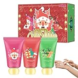 Weihnachts-Handcreme-Set, Sanfte Hautpflege, Halten Sie Ihre Hände Weich Und Geschmeidig, Mini-Handlotion, Geschenk Für Frauen, Für Rissige, Trockene, Raue Haut Und Feine Linien