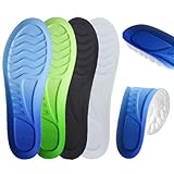 4 Paar Orthopädische Einlegesohle für Plantarfasziitis Plattfuß, Arch Einlagen Fersensporn, Komfort Sport Schuheinlagen für Wandern Laufen, Orthopädische Einlegesohle für Herren & Damen,39-40
