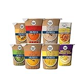 Protein Instant Suppe Street Soup Probierpaket | 8x50g, je 300 ml Suppe | Low carb & 20% Protein | Vegan | Instant-Cremesuppen für Diät & Detox | Nur natürliche Zutaten | Fertiggerichte & Fertigessen