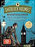 Sherlock Holmes' Adventskalender der Logikrätsel: In 24 Rätseln auf Verbrecherjagd durch England | Mit 24 versiegelten Rätselseiten