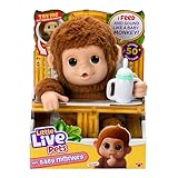 Little Live Pets - My Baby AFFE Mango - Interaktiver AFFE - Spielzeug-AFFE - Interaktiver Plüsch - Interaktives Plüschtier - Pflege und Spielen