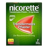 NICORETTE Pflaster mit 15 mg Nikotin – mit Nikotinpflaster Rauchen aufhören – für Phase 1 oder 2 der Raucherentwöhnung – 7 St.