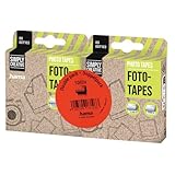 Hama Fototapes 1.000 Stück (2 x 500 Fotokleber, doppelseitig selbstklebende Klebepads, Klebepunkte geeignet für Fotoalbum und Scrapbook, eckig, in Spenderbox) weiß