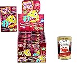 Crazy Fizzy Buble Gum scoppiettante al gusto di Cola Knisternder Kaugummi mit Cola-Geschmack. Packung mit 50 Beuteln