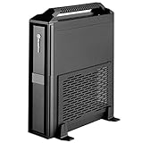 SilverStone SST-ML08B-H - Milo Mini-ITX schmales HTPC Desktop Gehäuse mit Handgriff, schwarz
