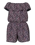 Name It Mädchen Nkfvinaya Ss Playsuit Fffff Noos, Navy Blazer, 134